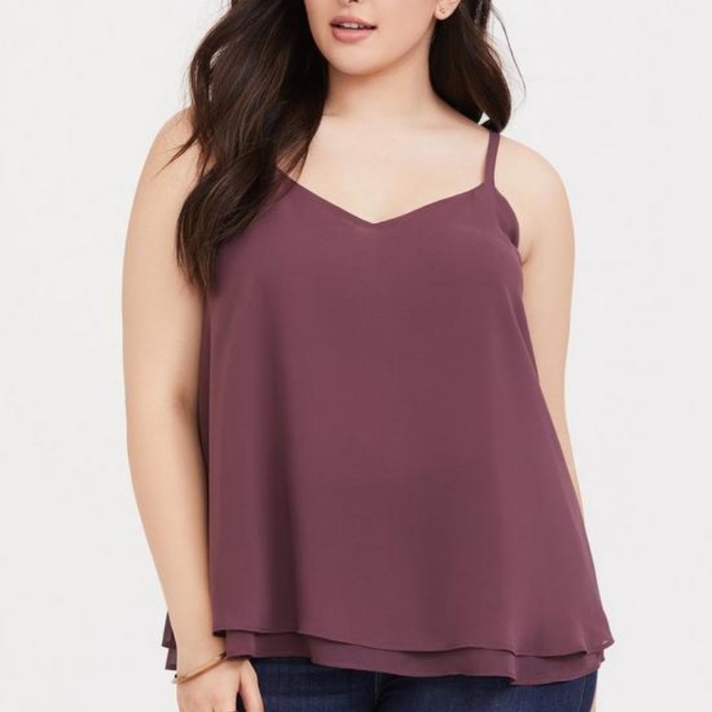 Torrid Sophie Chiffon Layered Camisole